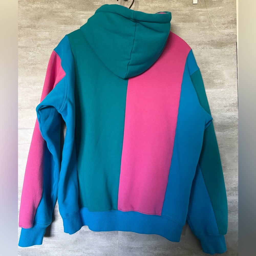 Teddy Fresh Love Colorblock Pink And Blue Hoodie Limited Edition Medium - Picture 7 of 7